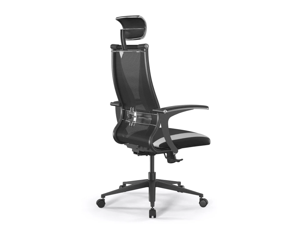 Кресло ErgoLife SynchroSit 10 B2-170U M20.B11.G19.W02 Ткань/Экокожа, Черный/Белый