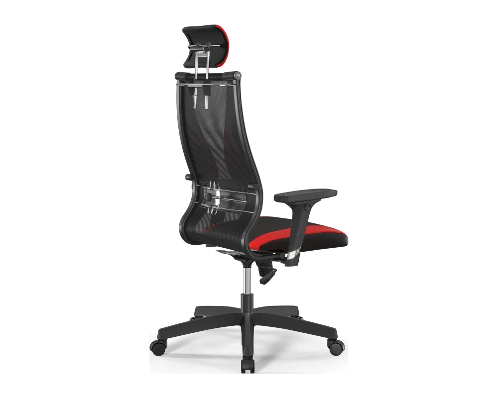 Кресло ErgoLife S 10 B2-170D M09.B02.G15.W01 Сетка/Экокожа, Черный/Красный