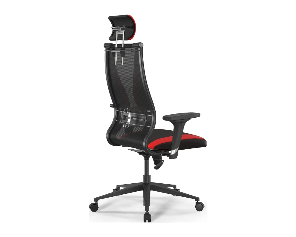 Кресло ErgoLife S 10 B2-170D M09.B11.G19.W02 Сетка/Экокожа, Черный/Красный