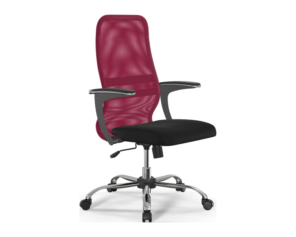Кресло ErgoLife S 8 B2-8U M09.B21.G20.W01 Сетка, Красный/Черный